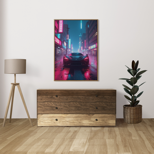 Nächtliche Eleganz im Neonlicht