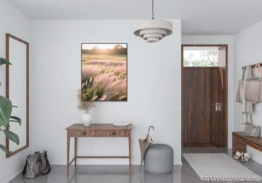 Sanftes Licht über Sommergras