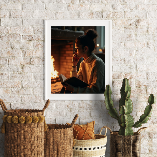 Gedanken im Feuerschein