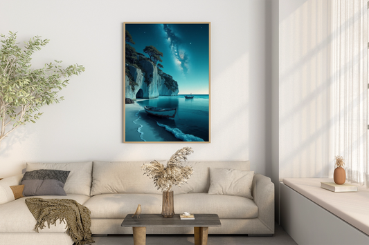 Sternennacht an der Küste