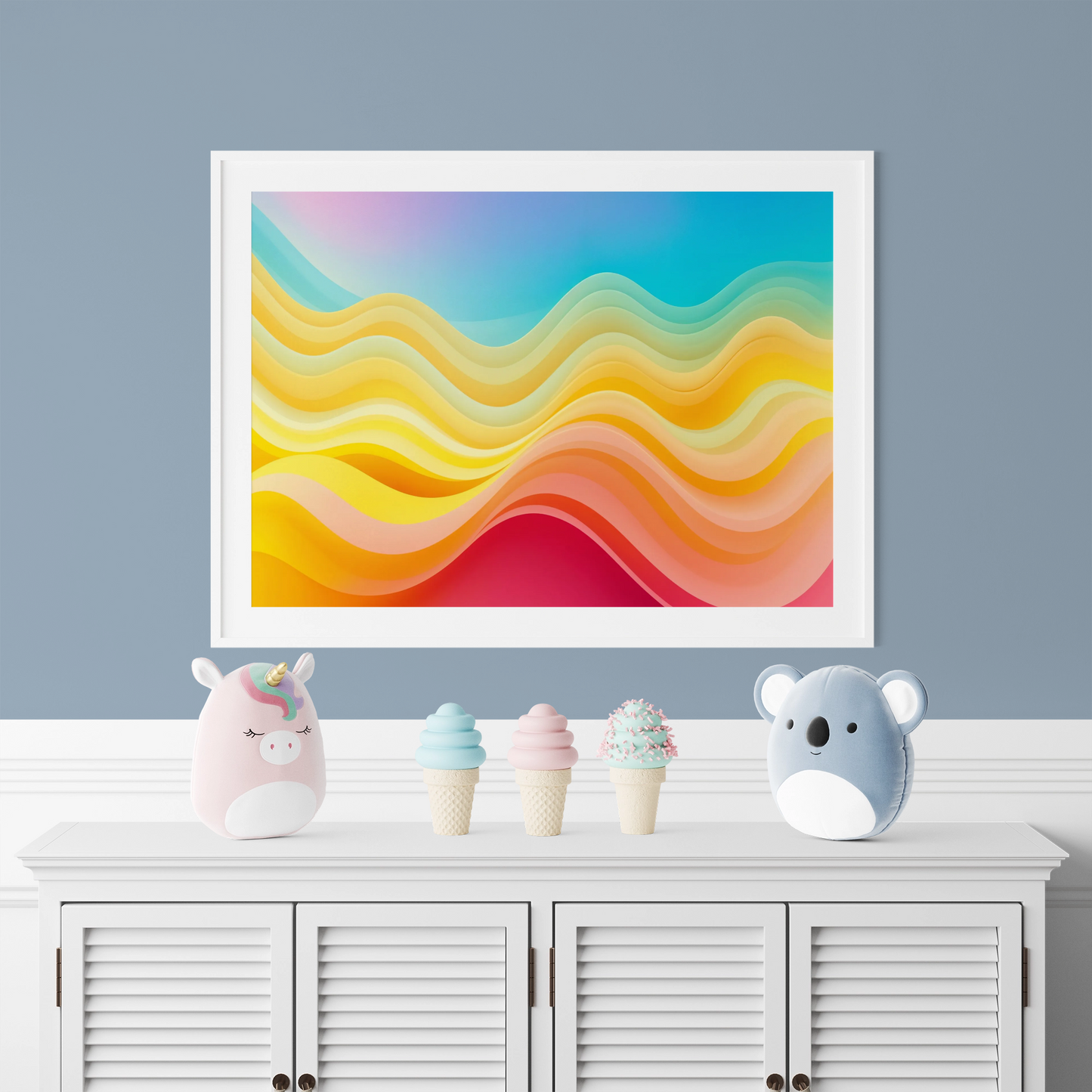 Farbenfroher Wellenzauber