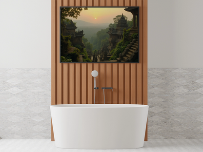 Magischer Tempelblick im Abendlicht